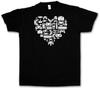 CONTROLLER HEART I T-SHIRT Video Game Console NES Evolution Joystick Gamepad