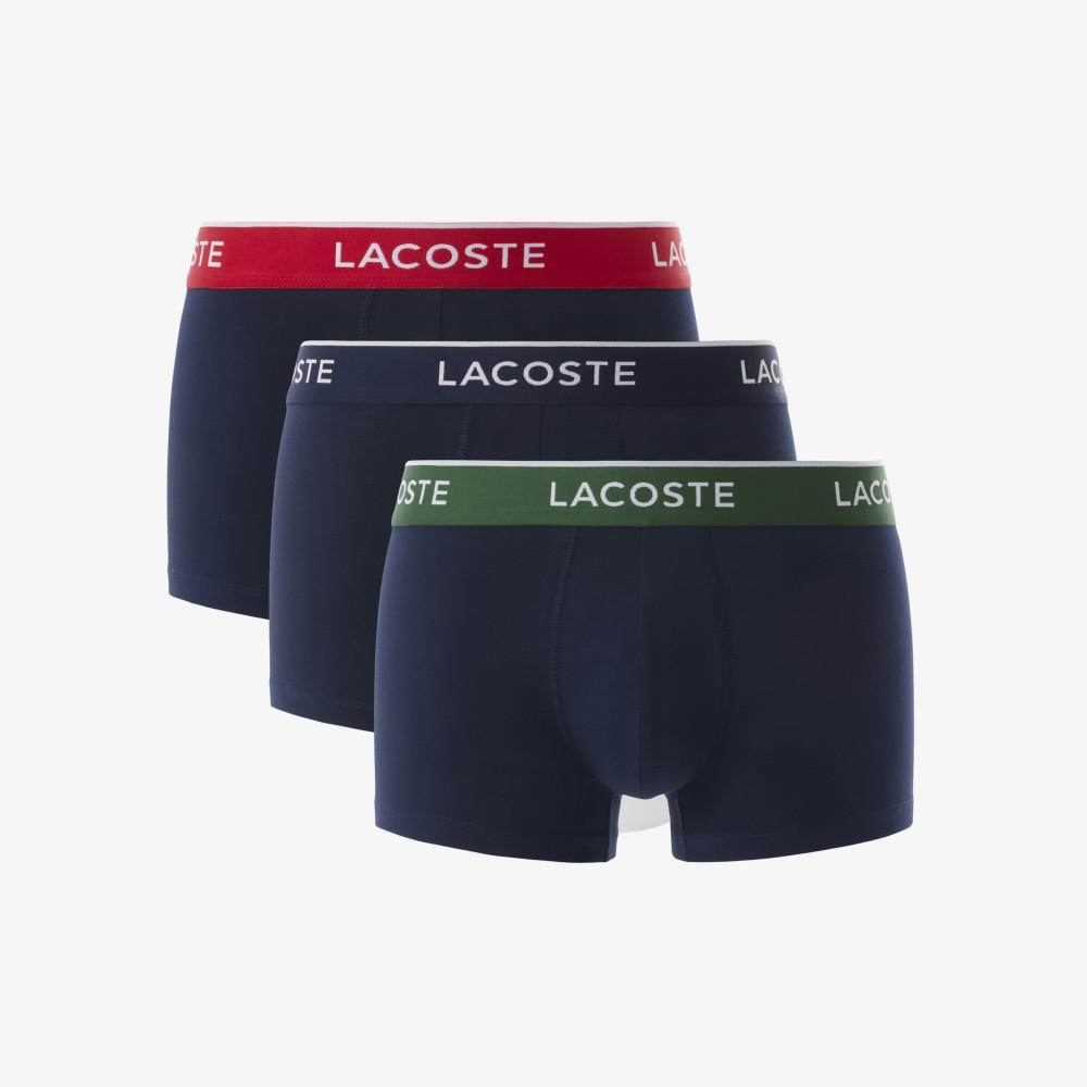 Lacoste Мужские трусы-брифы с цветной полосой, 3 шт. 5H1297-56GHY0