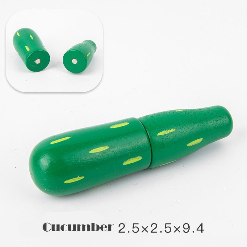 Имитация кухни Игрушка для ролевых игр Магнитные деревянные режущие фрукты овощи Классическая игра Монтессо Развивающие игрушки для детей