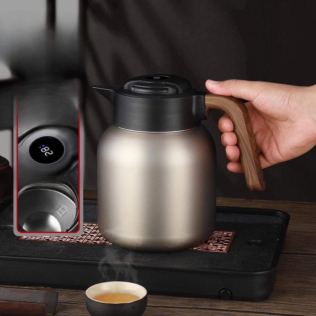 Интеллектуальный термочувствительный чайник для тушения, нержавеющая сталь 316, изоляционный чайник большой емкости, бытовой разделитель чая, душный чайник