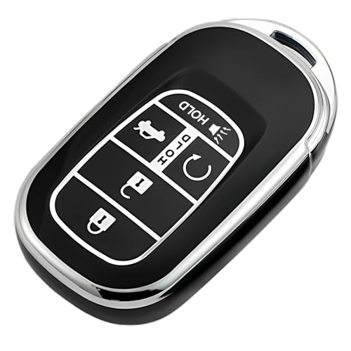 Подходит для брелка Honda (с цепочкой ключей), совместим с Accord Civic CR-V HR-V Passport Premium TPU брелок