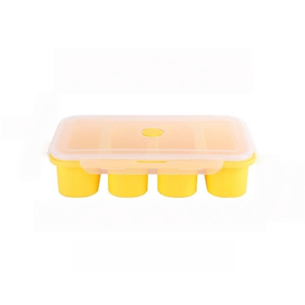 With Lid Freezer Soup Tray Silicone Food Meal Molds Multipurpose Soup Ice Cube Molds Soup Storage