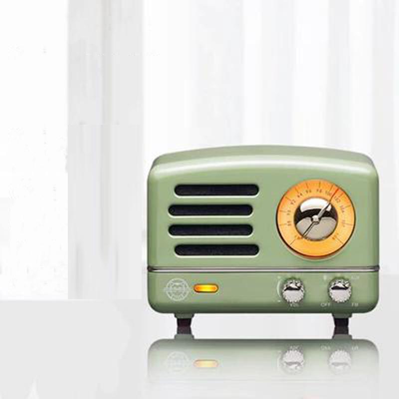Портативный беспроводной Bluetooth-динамик, FM-радио, классический ретро-стиль, подарок на день рождения