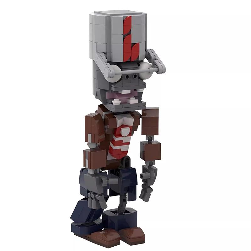 Bricklink Идеи MOC Растения против Зомби Игровые Растения и Зомби Наборы Фигурок для Битвы Горохометы Строительные Блоки Детские Игрушки Хэллоуин Подарок