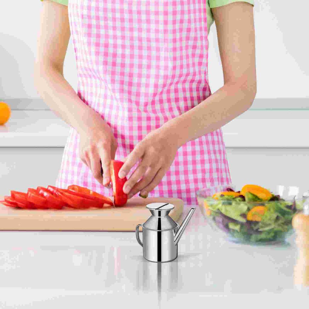 Диспенсер для масла из нержавеющей стали Контейнер для оливкового масла Кухонная емкость для растительного масла Емкость для сбора жира Контейнер для хранения масла Инструменты для приправ