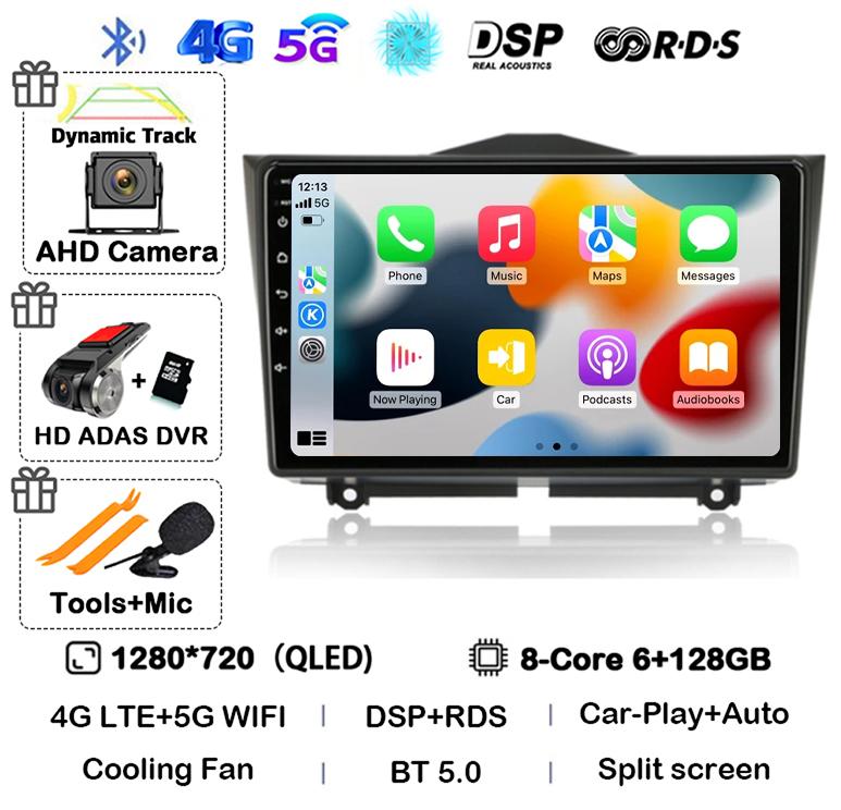 Android 14 Carplay Автомагнитола для LADA BA3 Granta Cross 2018 2019 GPS Навигация Мультимедиа Видео Плеер Стерео 2 Din DVD 4G