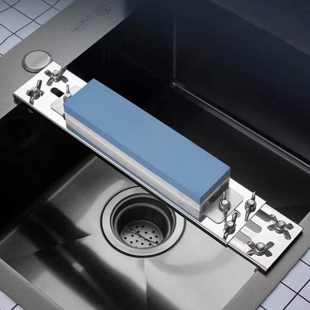 Держатель для заточного камня Нескользящий Регулируемый Для заточных камней Кухонная раковина