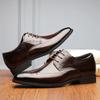 FashionShoes for Men Business Dress Shoes Man Brogue Official Leather Casual Gentleman Suit Luxury Designer Men Shoes Big Size 48