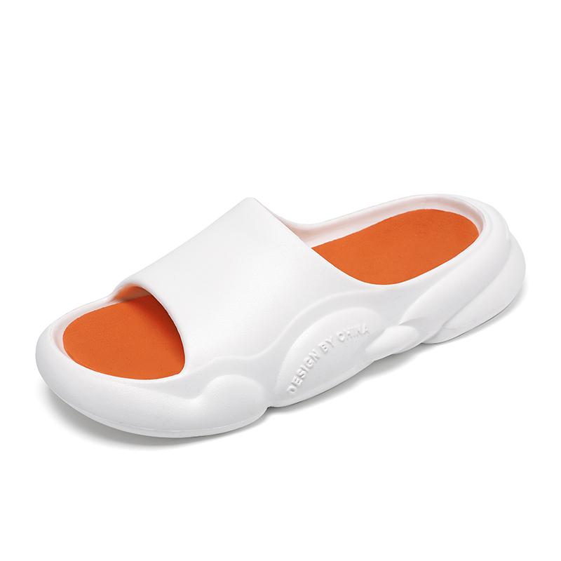 Модные летние мужские и женские тапочки 2024 года, новые нескользящие сандалии для прогулок, повседневная пляжная обувь, шлепанцы, мягкая подошва, парная обувь