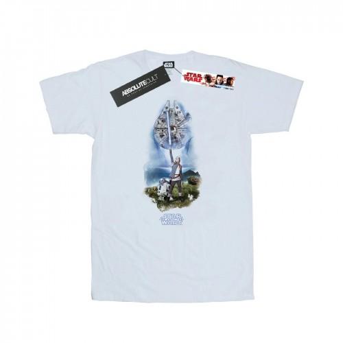 Star Wars Mens The Last Jedi Rey Lightsaber T-Shirt