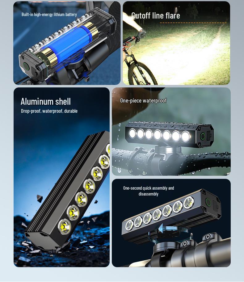 ESLNF High Lumen Multi-LED Aluminum Bicycle Headlight