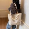 Canvas Bag Women's New Trendy Casual Fashion Hand Shoulder Bag Large Capacity Class Commuter Tote Bag