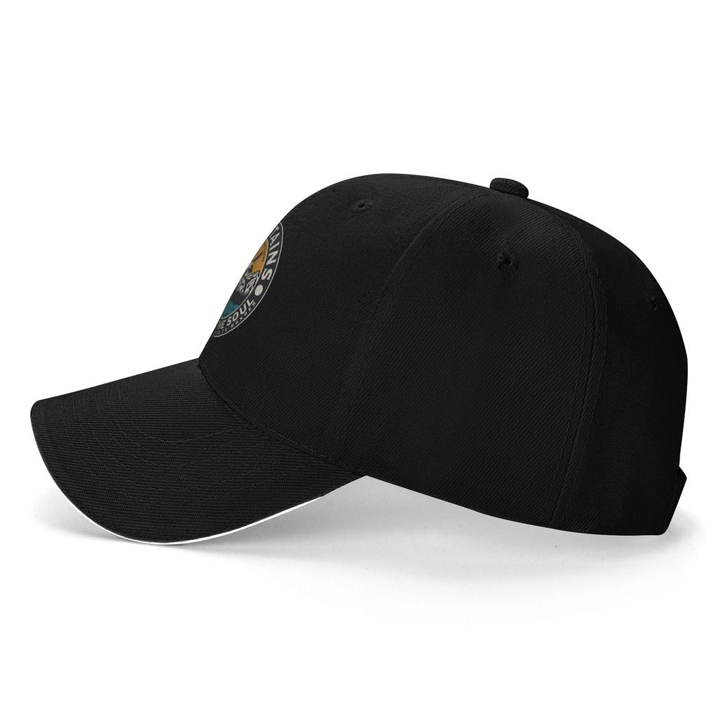 Mountains Awake the Soul Baseball Cap Adult Adventure Camping Camper Adjustable Dad Hat Unisex WoUnisex Sun Protection Snapback Caps