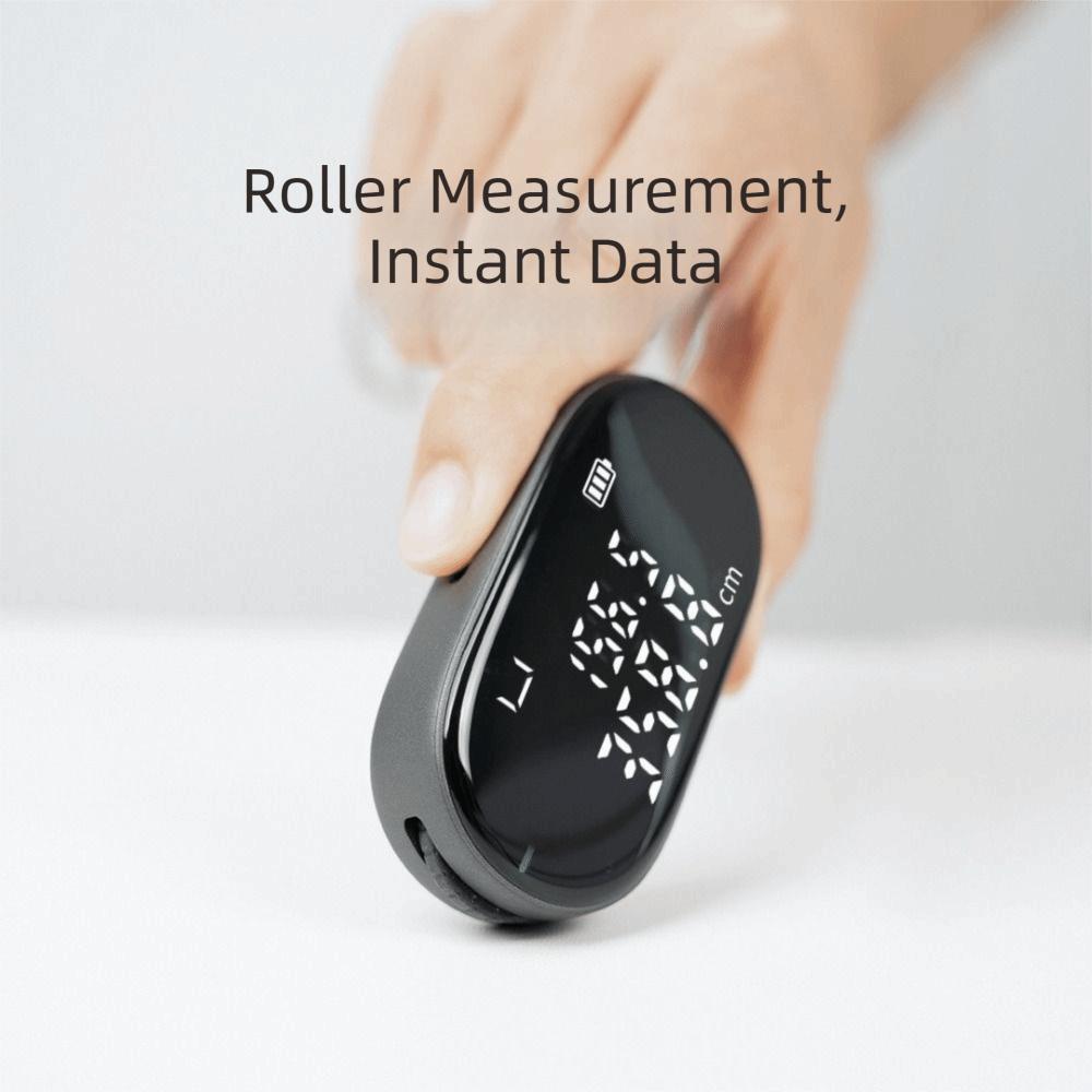 Mini Size Digital Wheel Tape Measure High Accuracy Type-C Rechargeable Tape Ruler Hand Tool Use