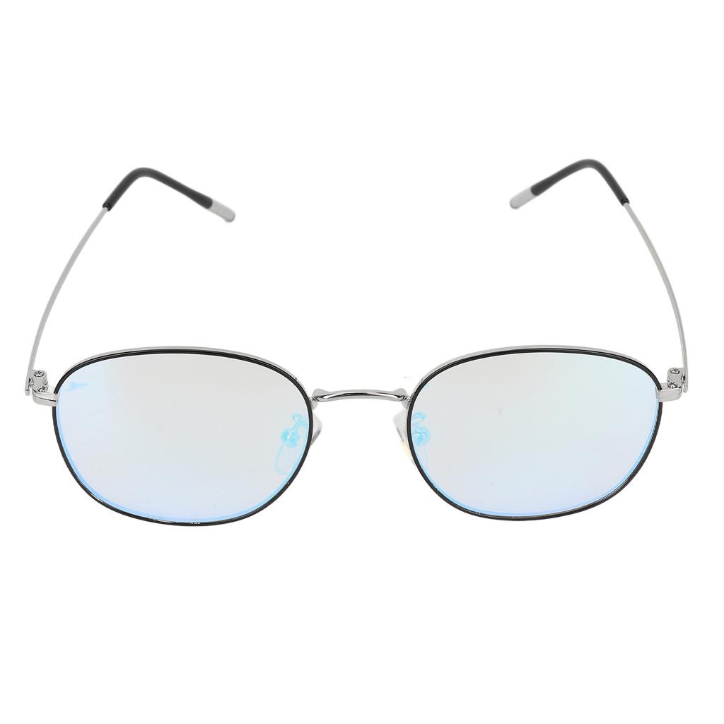 Очки для дальтоников Двустороннее покрытие Очки для дальтоников красного и зеленого цветов для перехода дороги Серебристо-черные