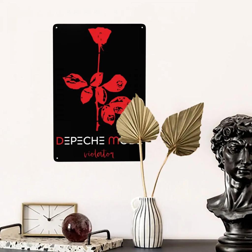 Электронный рок Depeche Cool Mode Металлическая жестяная табличка На заказ Винтажная табличка для ворот Сад Двор Мужская пещера Бар Настенный декор