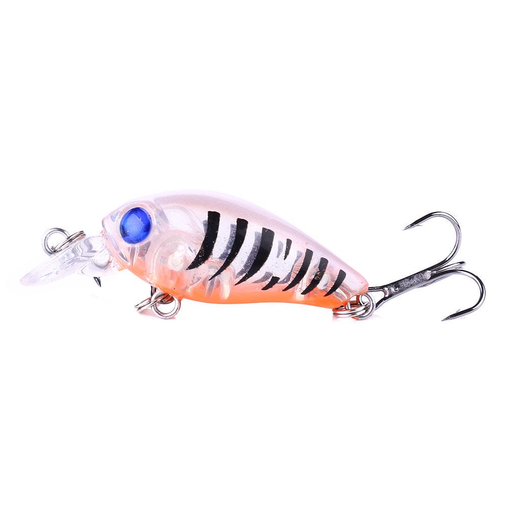 HENGJIA 1pcs Mini Laser Crankbait Fish Hook Trout Bass Pike Fishing Lure Wobbler Accessories