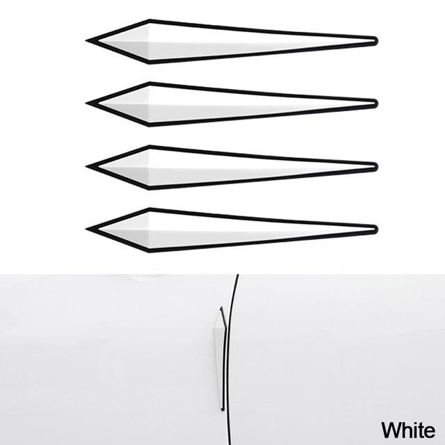 4 шт., 3D наклейки, защита двери автомобиля, резиновая защита для гаража, защита для стен, бампер, защита для парковки, стены, автомобильный Стайлинг, автомобильные аксессуары