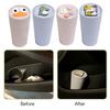 Car Trash Can with Lid Mini Auto Dustbin Garbage Organizers Plastic Trash Bag Car Truck Garbage Container Bin