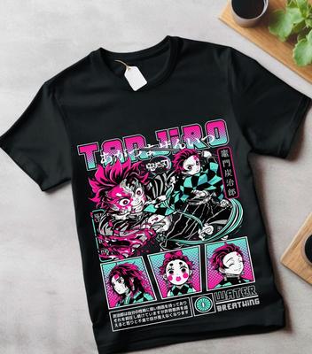 Футболка Гию Томиока Demon Slayer Kimetsu No Yaiba Аниме Футболка Размер Все размеры