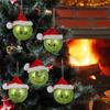 12PCS-Pack Of Christmas Decoration Christmas Tree Ornaments With Green Hair, Cute Decoration Props