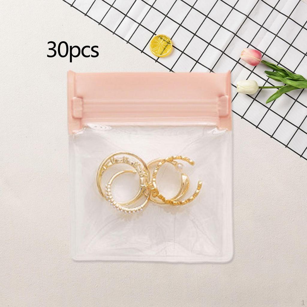 30 Pieces Jewelry Storage Bags Small Pouches for Rings Arrangement