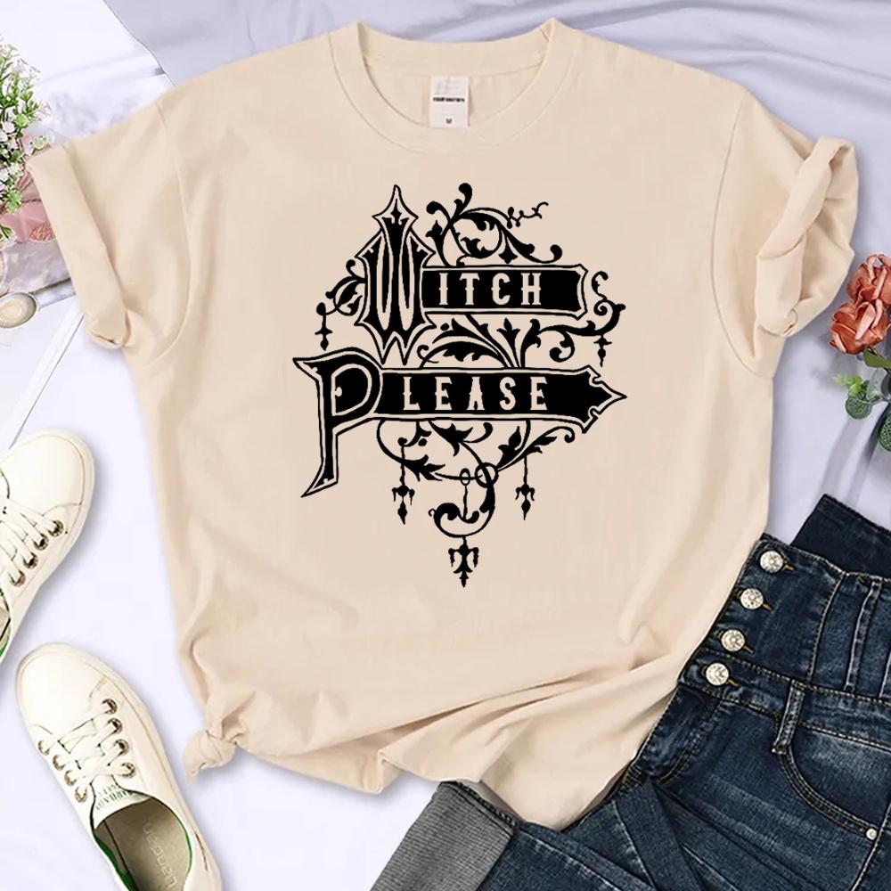 Футболка ведьмы, женская уличная одежда в стиле аниме Харадзюку, женская одежда в стиле комиксов Харадзюку