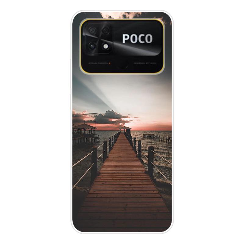 Для Xiaomi Poco C40 C 40 Чехол Мягкая силиконовая задняя крышка Мультяшный чехол для телефона Разнообразие