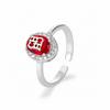 CHHC Adjustable Women's Cubic Zirconia Ring with Gift Box