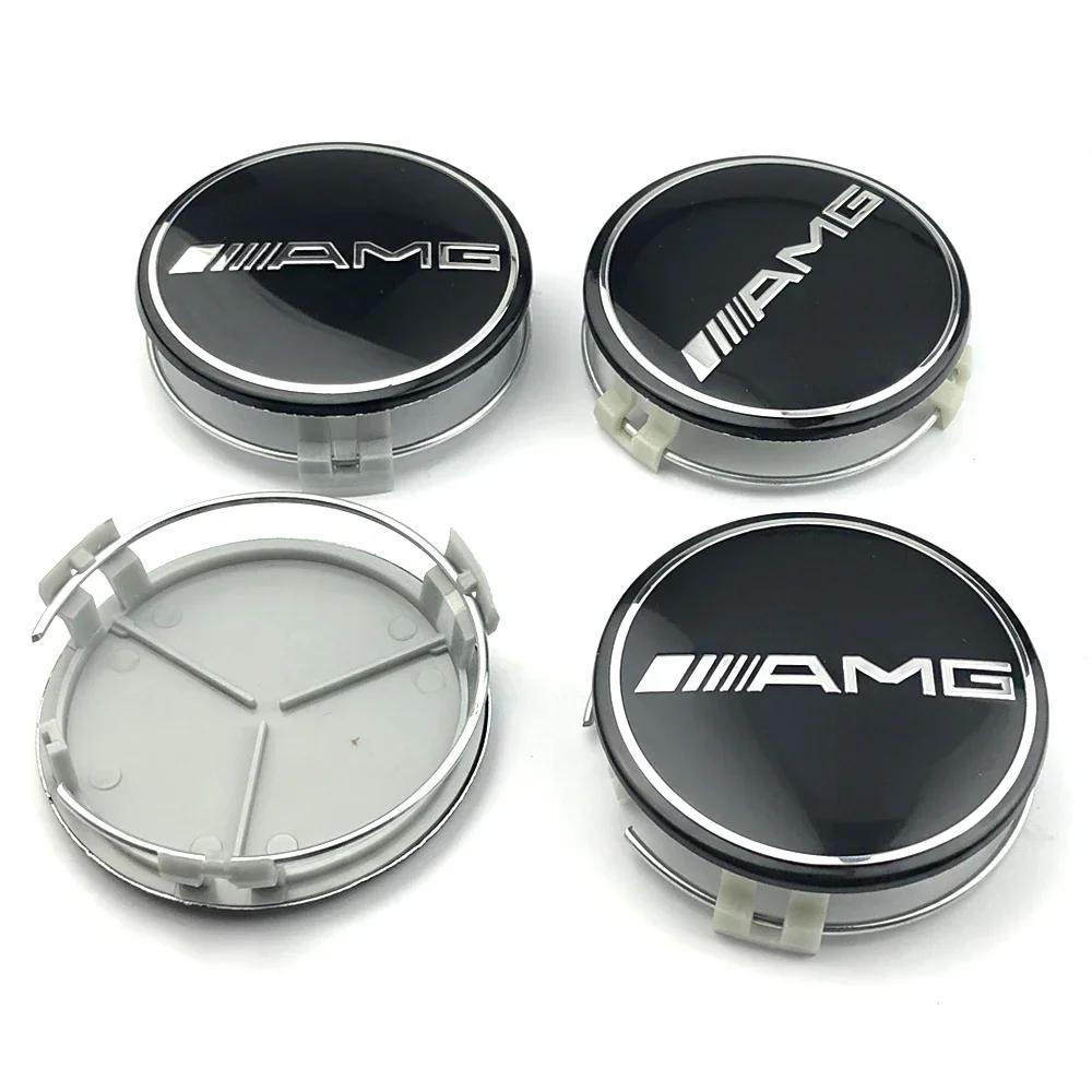 Колпачок ступицы колеса Mercedes Benz 4 шт 75 мм Колпак для Mercedes AMG Яблоня B w204 w211 w205 W212 w203 w213 w124 автомобильные аксессуары