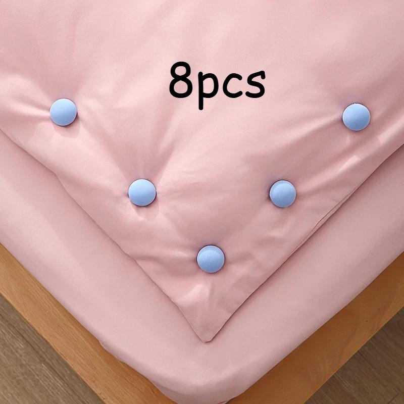 8 шт. Фиксатор для одеяла, Бесшовные простыни для дома, Нескользящие, Хлопковый гвоздь для одеяла, Пряжка для фиксации одеяла, Аксессуары для кровати, Зажимы для простыней
