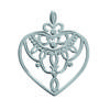 [K3622] - Серебряный кулон "Любовь" серебро (родиевое покрытие) - 25х20 мм