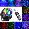 Звуковая свадьба RGB сценический свет огни красочные для рождественской вечеринки DJ вечеринка огни хрустальный вращающийся диско-шар уникальный
