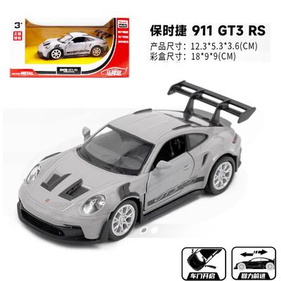 Новый 1:36 Porsche 911 GT3 RS Литой Модель Автомобиля С Открывающимися Дверями Спортивный Автомобиль Автомобиль для Гонночного Симулятора