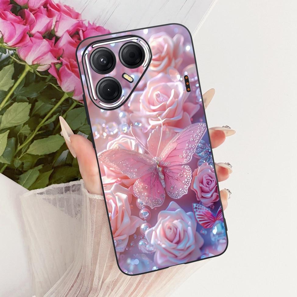 Чехол для телефона Tecno Pova 7 5G Силиконовый Милый Кот Модный Забавный Расписной Корпус Для Tecno Pova7 5G LJ7