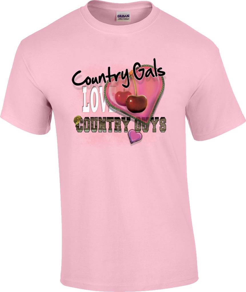 Country Gals Love Country Guys Cowgirl T-Shirt