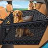 Car Seat Cover for Sedan SUV Half Back Seat Extender with Safety Belt Upgraded  210T Dog Car  with Mesh Pocket