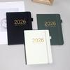 2026 Planner A5 Hardcover Daily Organizer with 12-Month Calendar Goal Tracking And Elastic Closure Productive Daily Agenda Book for