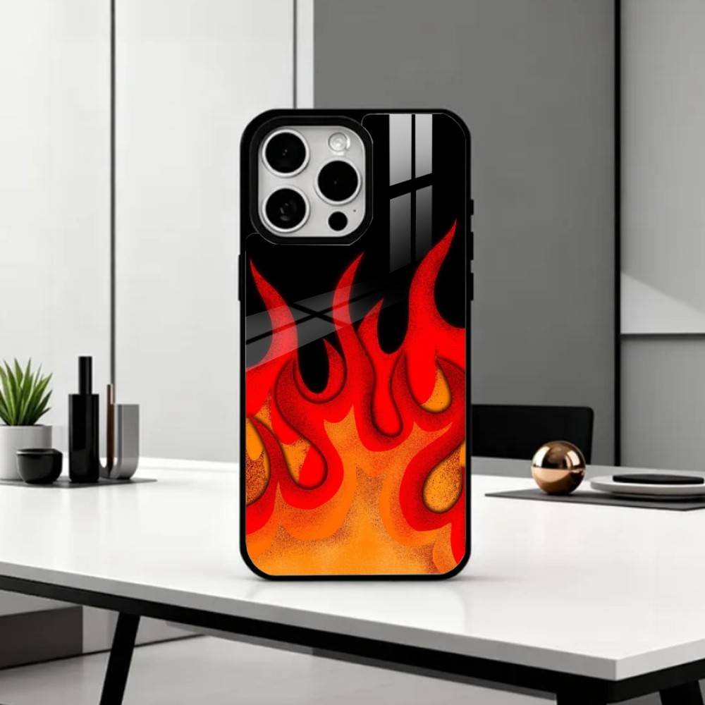 КРУТЫЙ F-Мода F-Пламя Чехол Для Телефона Для iPhone17,16,15,14,13,12,11 Plus,Pro Max Магнитный Для Magsafe Беспроводной Зарядки