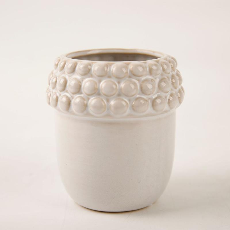 Cute Pine Cone Flower Pot Succulent Plant Pot Ceramic Planter Desk Ornament Home Garden Decoration