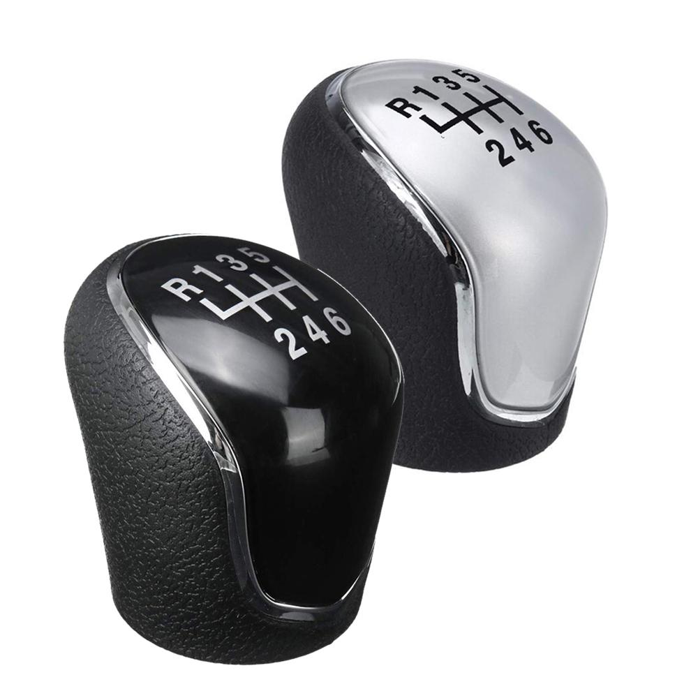 6 Speed Manual Stick Car Gear Shift Knob Auto Lever Shifter Head Handball For Hyundai IX35 2012 - 2016 Black / Chrome