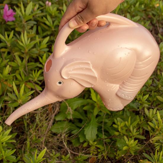 Лейка-слон 2 л лейка с длинным носиком милая лейка в виде животного с ручкой для комнатных растений, уличных горшечных растений, домашнего садоводства