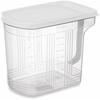Storage Boxes for Refrigerator - Kinvara - Set of 24 - Transparent Grey - 2.5 L