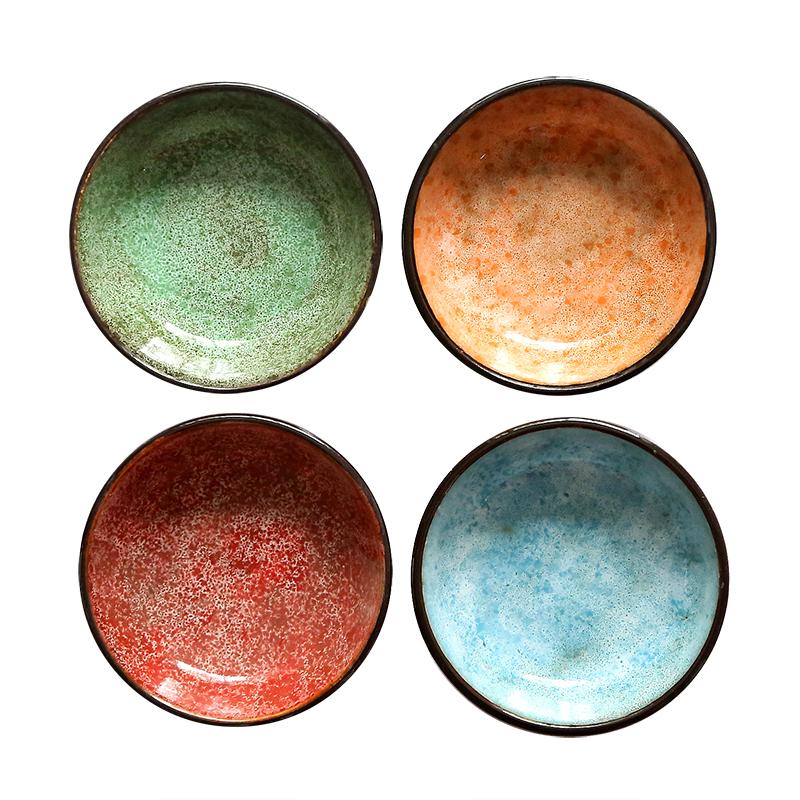 Ceramic Saucer Soy Sauce Small Dish Japanese Retro Ceramic Tableware Small Plate  Gravy Boat