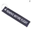 Remove Before Flight Car Key Chain Aviation Gifts Keyring Key Tag Holder
