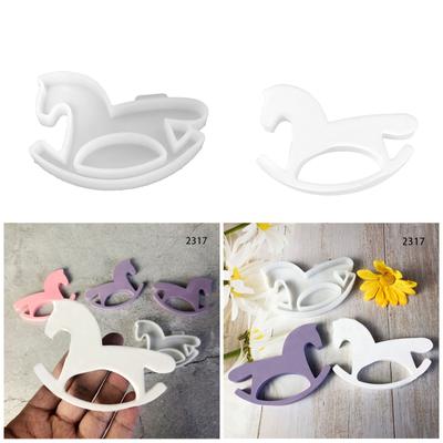 Силиконовая форма для лошади для гипсовых поделок, инновационная гипсовая форма для лошади, силиконовая форма для изготовления скульптур и украшений