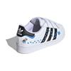 Adidas Оригинальные SUPERSTAR SST KIDS Противоскользящие Износостойкие Низкие Детские Кеды для Скейтбординга Бело-Синие Детские Кроссовки IG6264