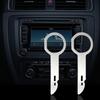 2 шт. Инструмент для снятия автомагнитолы Ключ для стереосистемы Полезный инструмент для снятия и установки радио и стереосистемы Инструмент для ремонта автомобиля Аксессуары Комплект для снятия