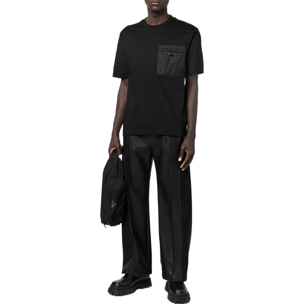 PRADA Logo Patch Pocket T Shirt UJN661-11CK-F0002-S-211