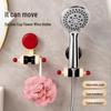 Adjustable Multifunctional Rotating Shower Head with Punch-Free Suction Cup Holder